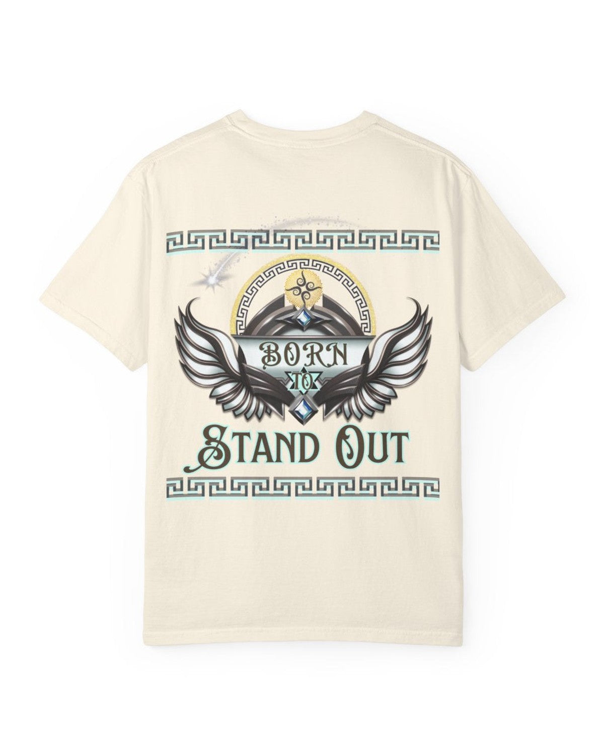 Унисекс тениска „Роден да се откроява“ с крила - Мотивационно ежедневно облекло